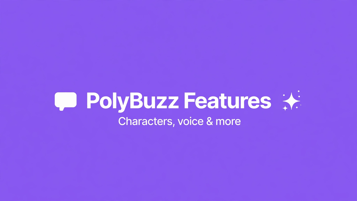 PolyBuzz Features: Characters, Voice, Live Photos & More